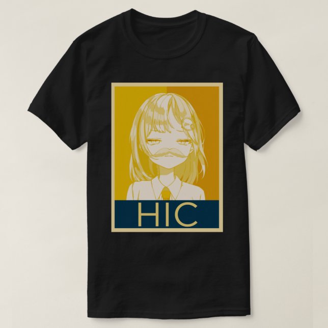 Camiseta Hololiva Amelia Watson Hic (Diseño del anverso)