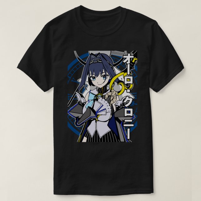 Camiseta Hololive EN Council Ouro Kronii     (Diseño del anverso)