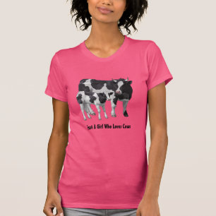 Camiseta Holstein Cow & Cute Calf Personaliza tu Texto