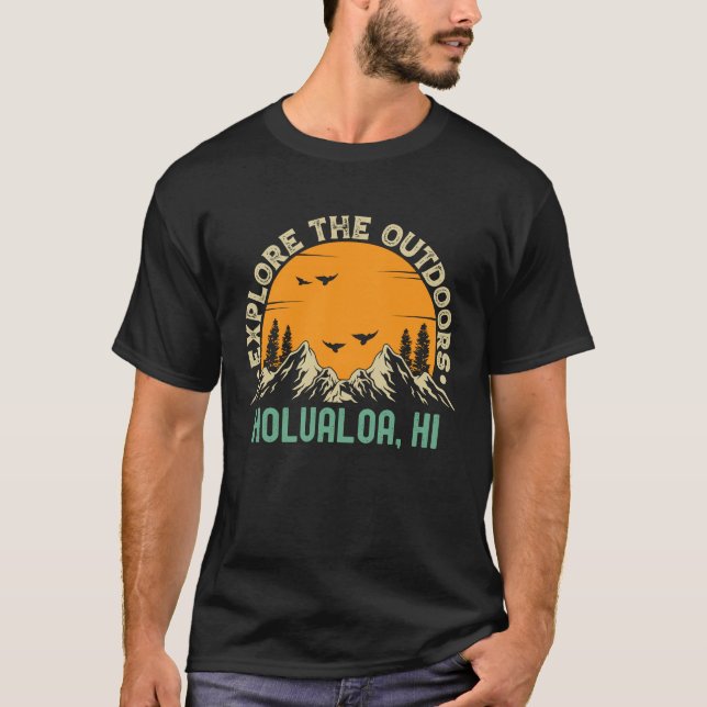 Camiseta Holualoa Hawaii  Explore The Outdoors (Anverso)