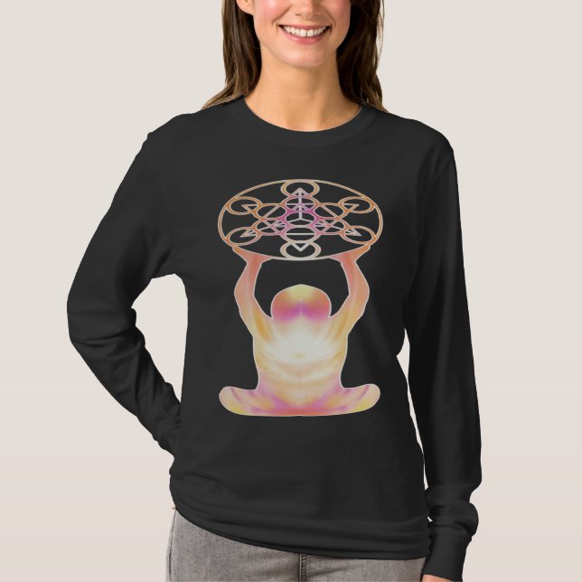 Camiseta Holy Geometry Mandala Meditation & Yoga (Anverso)