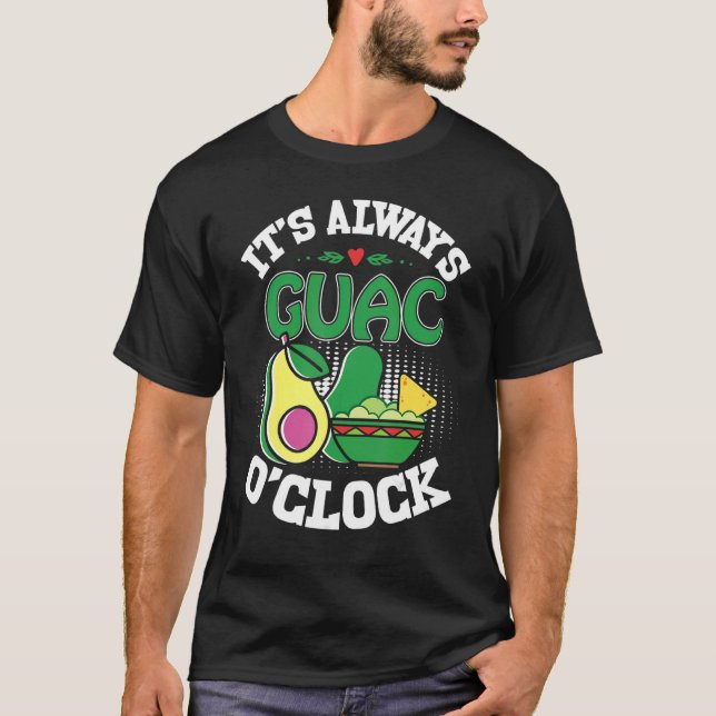 Camiseta Holy Guacamole  Guac O'Clock Avocado  Food (Anverso)