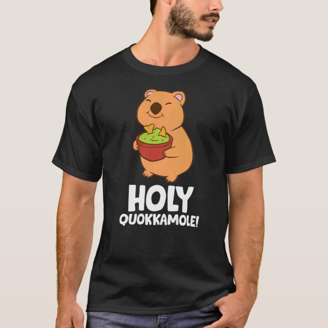 Camiseta Holy Quokkamole Avocado Quokka Vegan Guacamole Quo (Anverso)