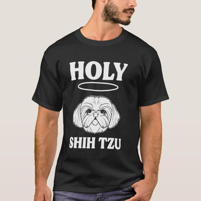 Camiseta Holy Shih Tzu Dog Groomer (Anverso)