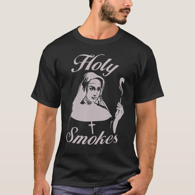Camiseta Holy Smokes Nun (Anverso)