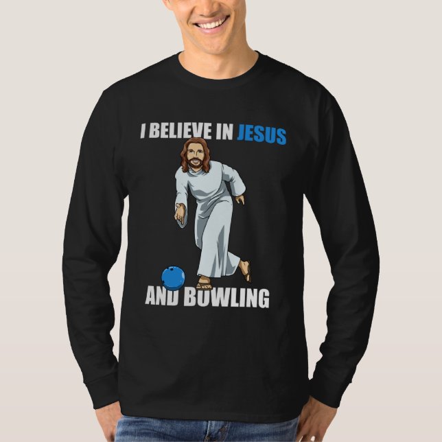 Camiseta Holy Strike  Bowling Jesus  1 (Anverso)
