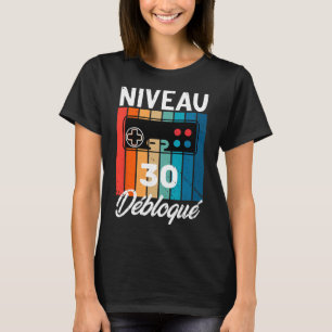 Camiseta Hombre 30 Años Cumpleaños Jugador Nivel 30 Humor 1