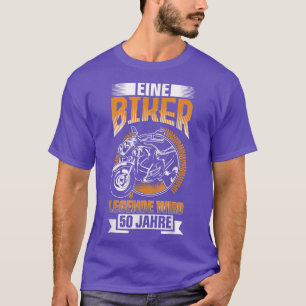 Camiseta Hombre 50 de cumpleaños Leyenda motociclista Cho