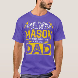 Camiseta Hombre a cargo de artesano Bricklayer abuelo Mas