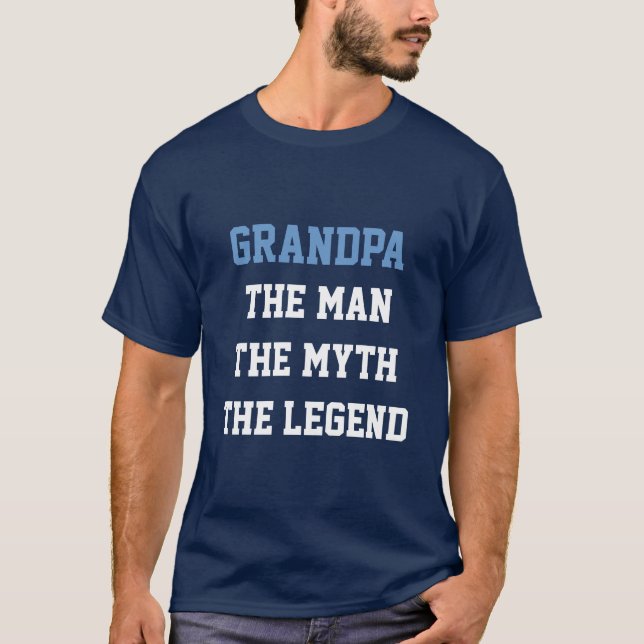 Camiseta hombre abuelo mito leyenda (Anverso)