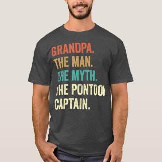 Camiseta Hombre Abuelo Mito Pontoon Capitán para Hombres