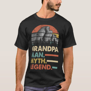 Camiseta Hombre Abuelo Mitos Leyenda Vintage Hombres Retro 