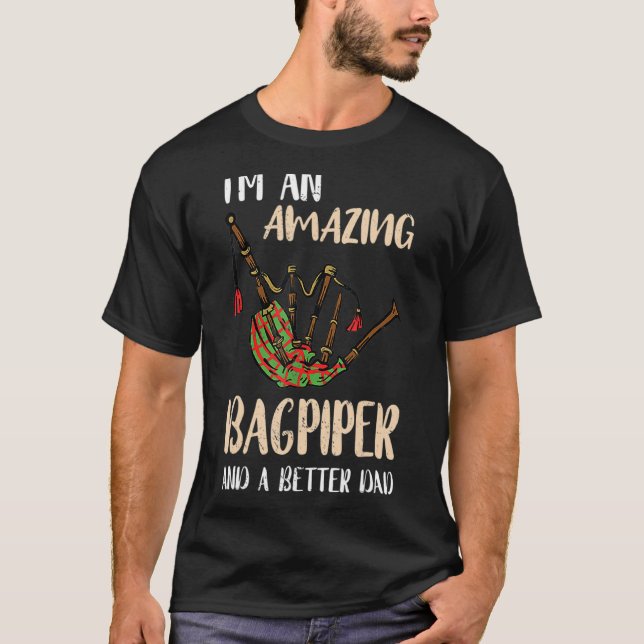 Camiseta Hombre agobiante padre escocés padre de papá (Anverso)