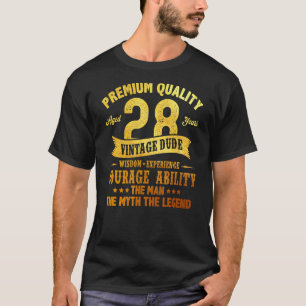 Camiseta Hombre Amigo Leyenda de Mitos de 28 años Vin de cu