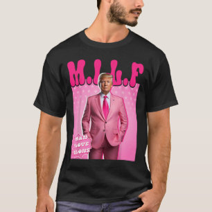 Camiseta Hombre Amo A Los Felons Divertidos Rosa Trump 2024