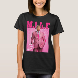 Camiseta Hombre Amo A Los Felons Divertidos Rosa Trump 2024