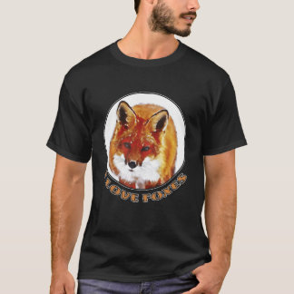Camiseta Hombre, amo a los zorros