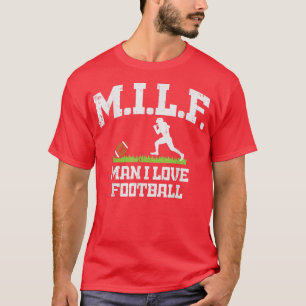 Camiseta Hombre Amo El Fútbol Americano Funny Sports Pla