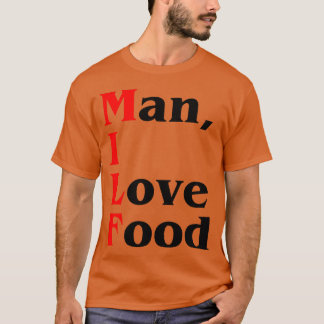 Camiseta HOMBRE AMO LA COMIDA divertido