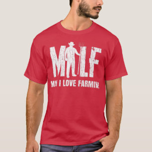 Camiseta Hombre: Amo La Granja Agrícola, Famoso Tractor Agr