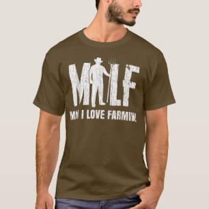 Camiseta Hombre: Amo La Granja Agrícola, Famoso Tractor Agr