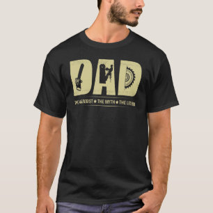 Camiseta Hombre Arborista papá legendario hombres trepando