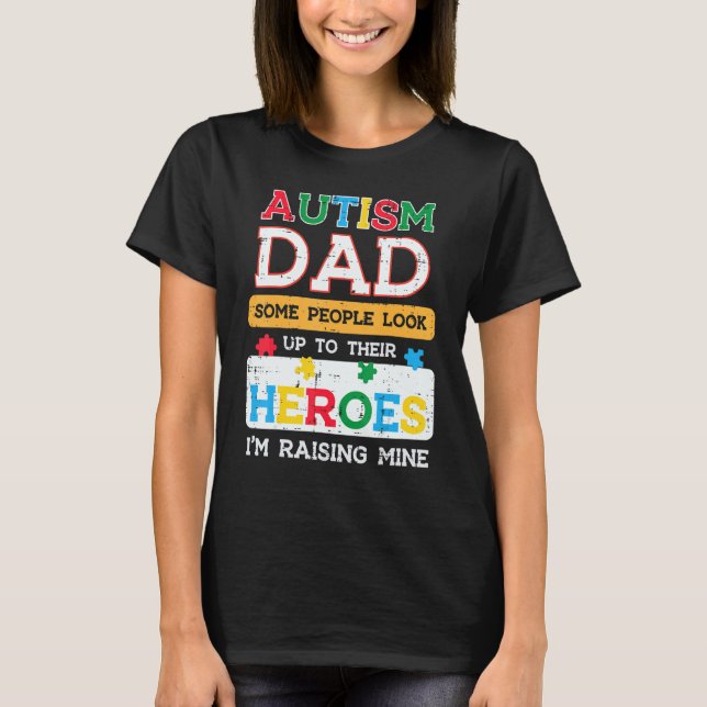 Camiseta Hombre Autismo Papá Héroes Estoy Creando Concienci (Anverso)