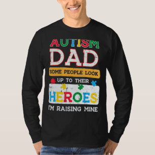 Camiseta Hombre Autismo Papá Héroes Estoy Creando Concienci
