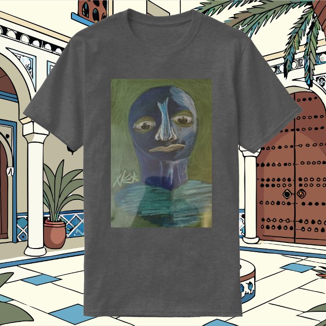 Camiseta Hombre azul decidiendo (Big Tough Thoughts)