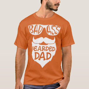Camiseta Hombre Badass padre de papá con barba