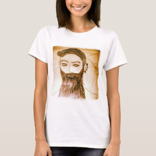 Camiseta hombre barbudo yaie manga anime en mundo retorcido