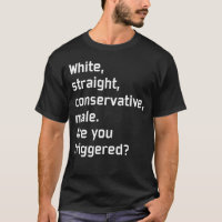 Hombre blanco recto y conservador que se desencade