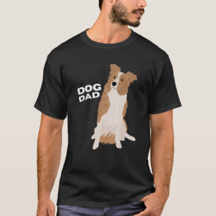 Camiseta Hombre blanco y rojo de la frontera de los hombres
