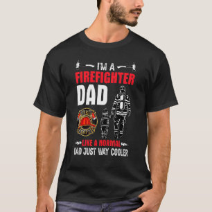 Camiseta Hombre bombero papá camino a los padres Día 2