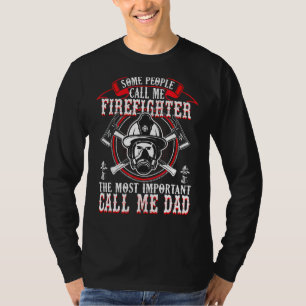 Camiseta Hombre bombero, papá, padre voluntario, niño
