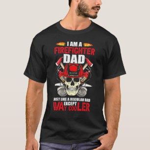 Camiseta Hombre bombero papá se vuelve más frío