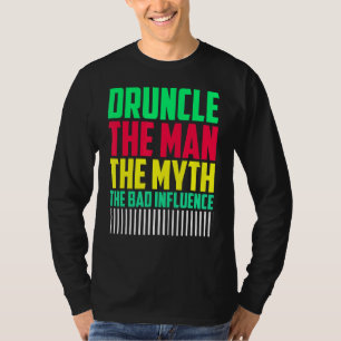 Camiseta Hombre borracho Hombre Mito Influencia Mal Tío