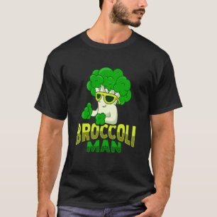 Camiseta Hombre Brócoli Juego de Palabras para Comida Vegan