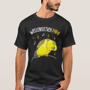 Camiseta Hombre Budgie Dad Parakeet Padre Dueño de Aves
