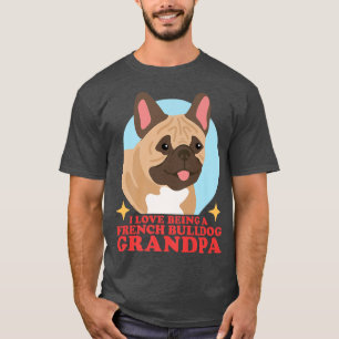 Camiseta Hombre Bulldog francés Abuelo Dueño de Perro Bull