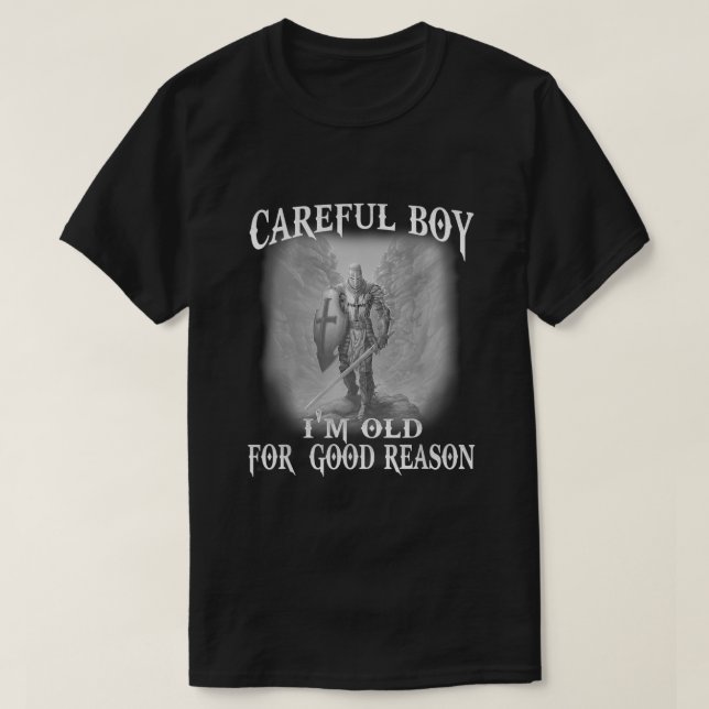 Camiseta Hombre Caballero Templario Cristiano Guerrero De D (Diseño del anverso)