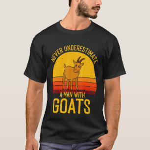 Camiseta Hombre Cabra Nunca Subestimes A Un Hombre Con Cab
