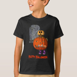 Camiseta Hombre calabaza Tombstone Halloween Funny