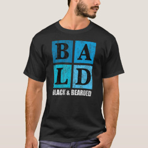 Camiseta Hombre calvo de hombro negro africano, hombre calv