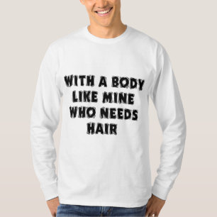 Camiseta Hombre calvo divertido del día de padre