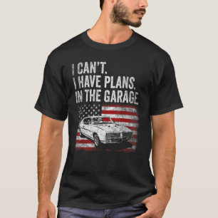 Camiseta Hombre Clásico Auto No Puedo Tener Planes En El Ga