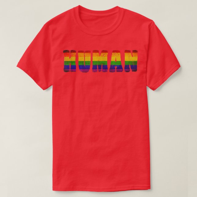 Camiseta Hombre colorido, aliado papá mamá Chica arcoiris  (Diseño del anverso)