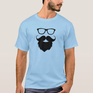 Camiseta Hombre con barba divertida totalmente crecida