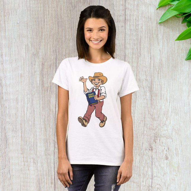 Camiseta Hombre Con Biblia (Subido por el creador)