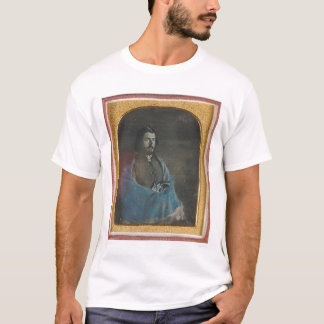 Camiseta Hombre con la capa azul y revólver (40455)